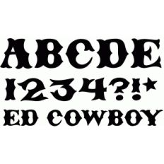 ed cowboy font