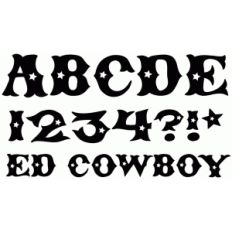 ed lucky cowboy font