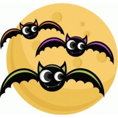 bats with moon