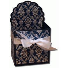 3d scallop label decorative gift box