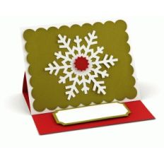 a2 snowflake easel card