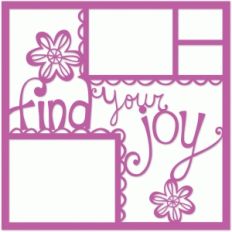 find your joy 12x12 page template