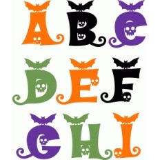 halloween alphabet a-i