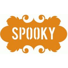 spooky halloween label frame