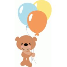 bear with balloons