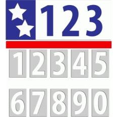 patriot design stencils with numbers