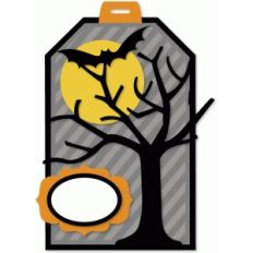 layered halloween tag kit - spooky tree