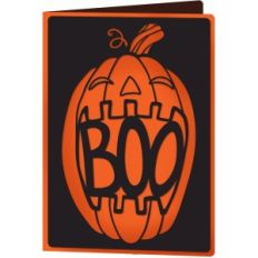 boo pumpkin card