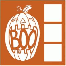 boo pumpkin 12x12 frame