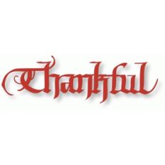 thankful - calligraphy