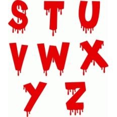blood alphabet s-z