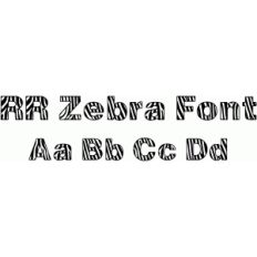 rr zebra font