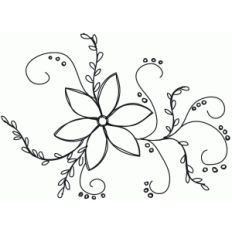 flower flourish sketch