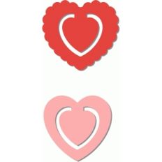2 bookmarks - hearts