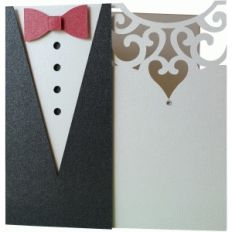 5x5 wedding card