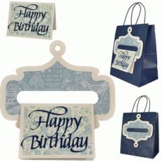 gift bag hanger with birthday card