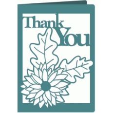 chrysanthemum thank you card