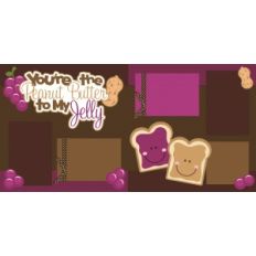 peanut butter and jelly 2 page scrapbook kit