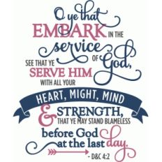 embark in the service of god (full) - phrase