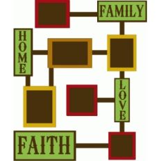 family, love & faith photo collage