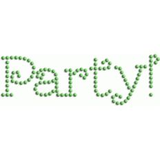 party - rhinestone word collection