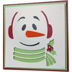 snowman layer card