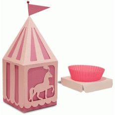 peaked roof cup cake horse box