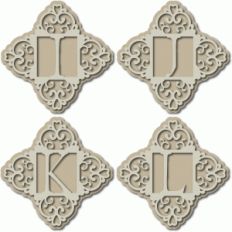 ornate monogram ijkl