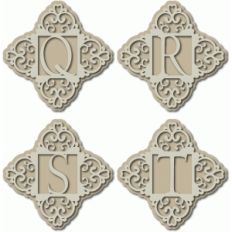 ornate monogram qrst