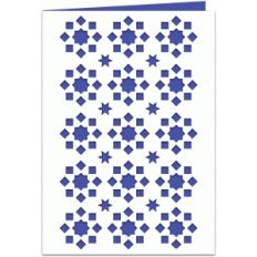 geometric mosaic 7x5 cutout card