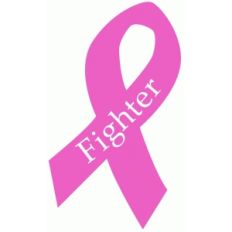 fighter breast cancer ribbon