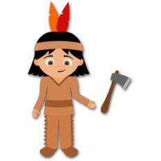 detailed native american boy