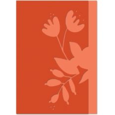 floral cutout border fold over card