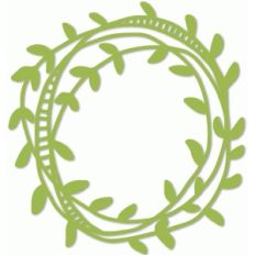 leaf wreath frame
