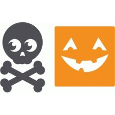 skull &amp; pumpkin
