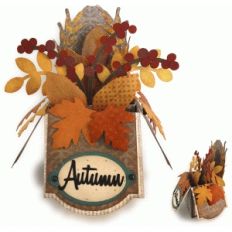 autumn bouquet 3d box card