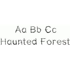 haunted forest font