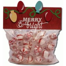 merry and bright bag topper