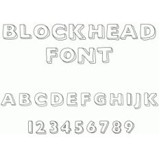 blockhead font