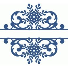 snowflake split damask flourish