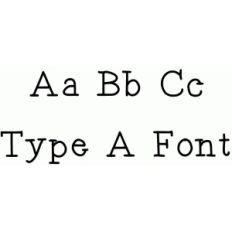type a font