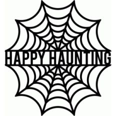 happy haunting spiderweb