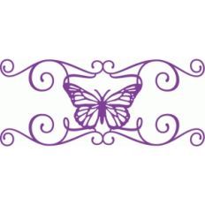 butterfly flourish frame