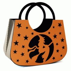 circle handle purse witch