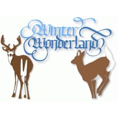 winter wonderland deer