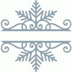 split snowflake scroll