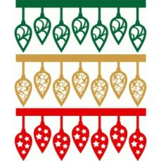 christmas ornaments borders set