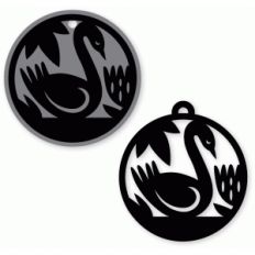 swan tag and ornament set