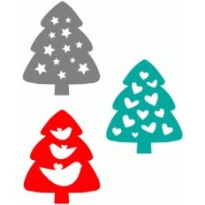 three holiday trees
