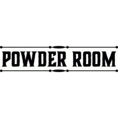 'powder room' vinyl word